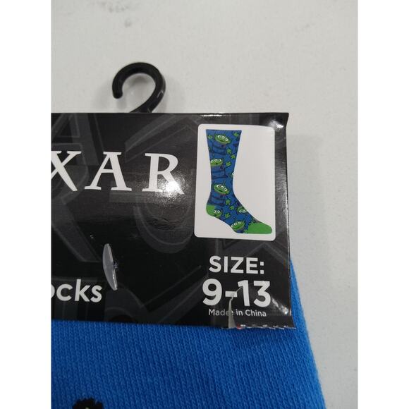 Disney Pixar Toy Story socks set three pair Buzz Lightyear/aliens size 9-13 crew - Picture 2 of 5